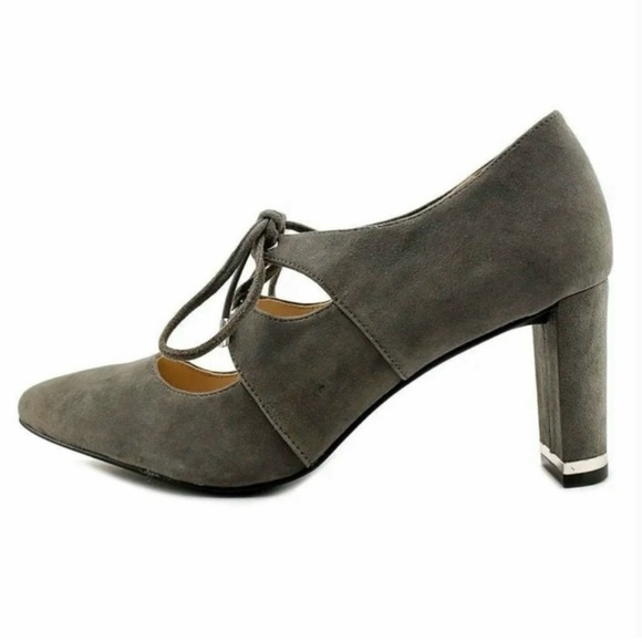 NWOB Alfani Prima "Binddi" Grey Leather Suede Pumps - Picture 7 of 10